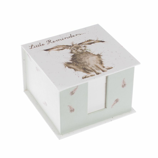 Wrendale Memoblokje Haas "Hare Brained"