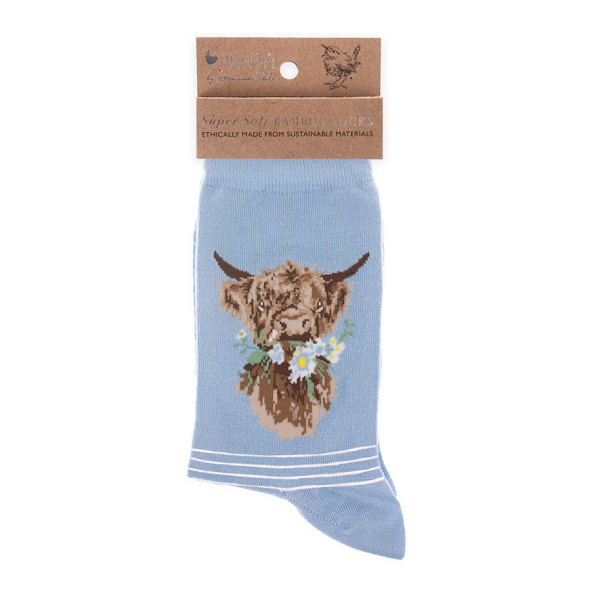 Wrendale Bamboe Sokken "Daisy Coo" - Afbeelding 2
