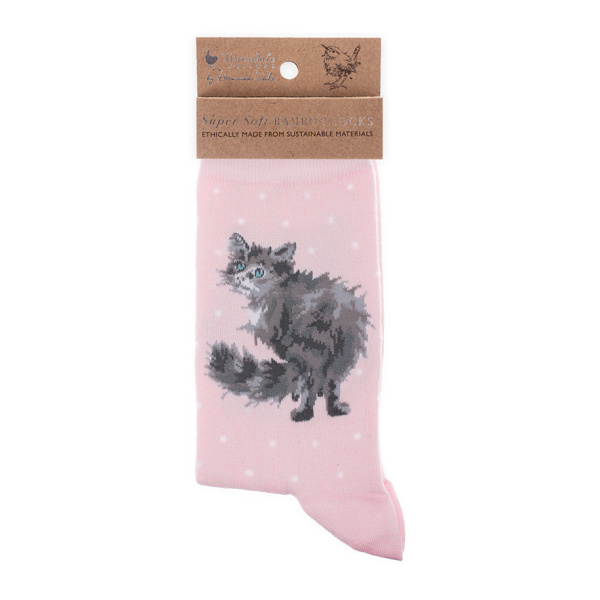 Wrendale Bamboe Sokken "Glamour Puss" - Afbeelding 2