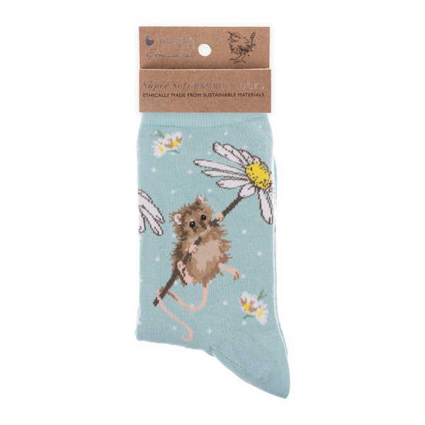 Wrendale Bamboe Sokken "Oops a Daisy" - Afbeelding 2