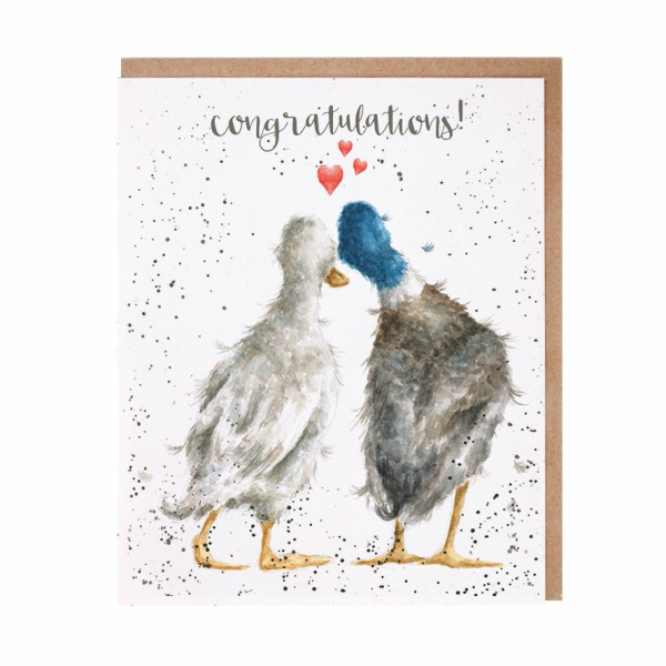 Wrendale Wenskaart Liefde "Duck Love"