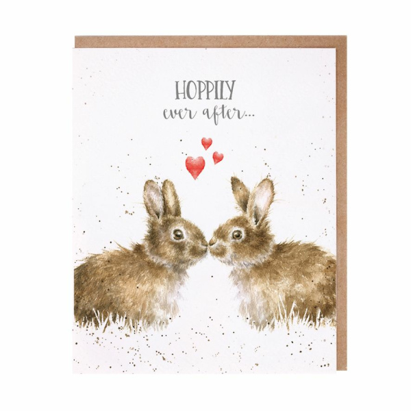 Wrendale Wenskaart Huwelijk "Hoppily Ever After"