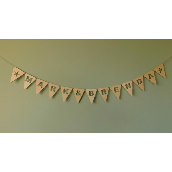 Houten Vlagletter "A" - Afbeelding 2