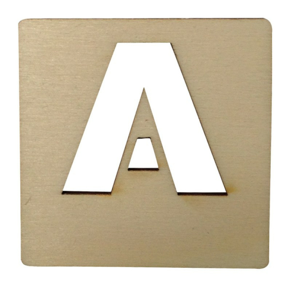 Houten Latletter "A"