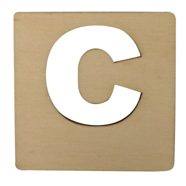 Houten Latletter "C"