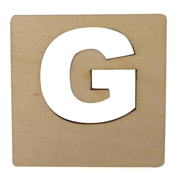 Houten Latletter "G"
