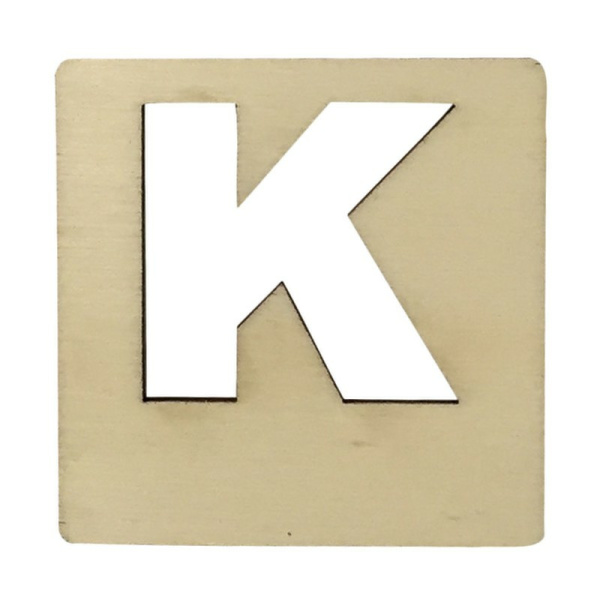 Houten Latletter "K"