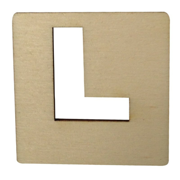 Houten Latletter "L"
