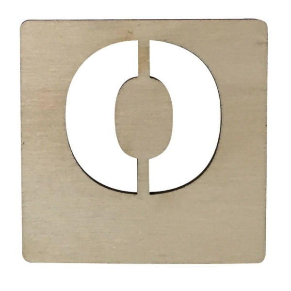 Houten Latletter "O"