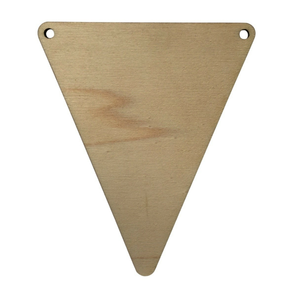 Houten Vlagletter Symbool "Blanco"