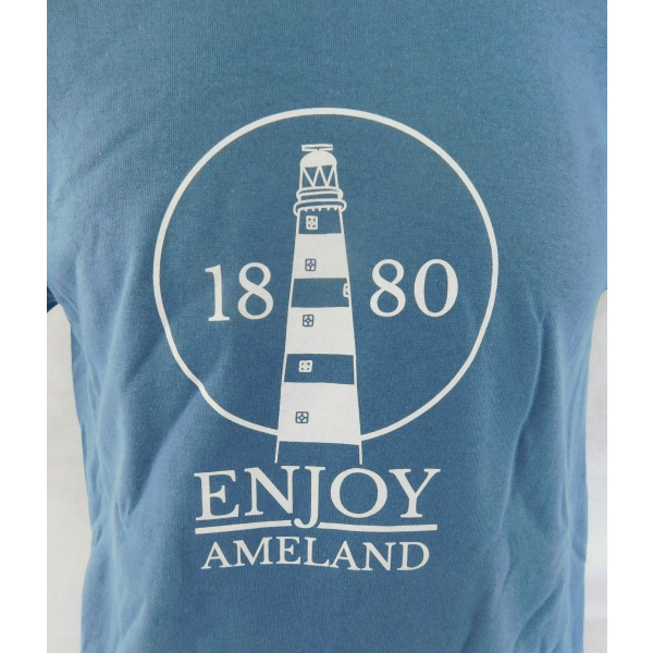 Heren T-shirt Enjoy Ameland "Indigo Blue" - Afbeelding 2