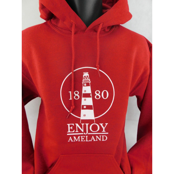 Hoodie Enjoy Ameland - Antique Cherry Red - Afbeelding 2