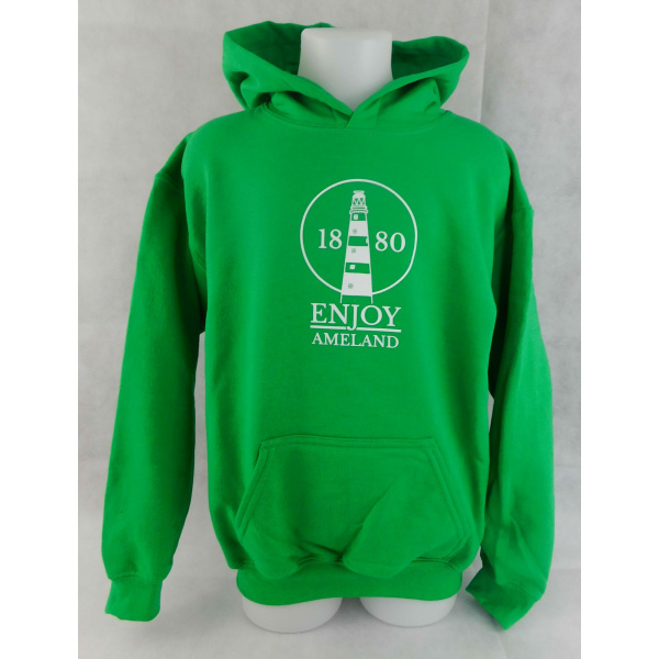 Kinder hoodie Enjoy Ameland - Irish Green