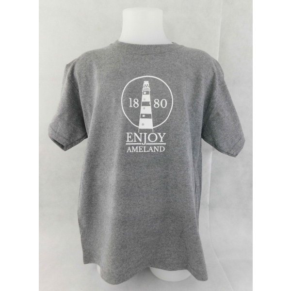 Kinder T-shirt Enjoy Ameland "Graphite Heather"