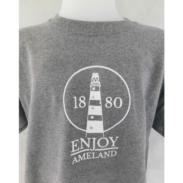 Kinder T-shirt Enjoy Ameland "Graphite Heather" - Afbeelding 2