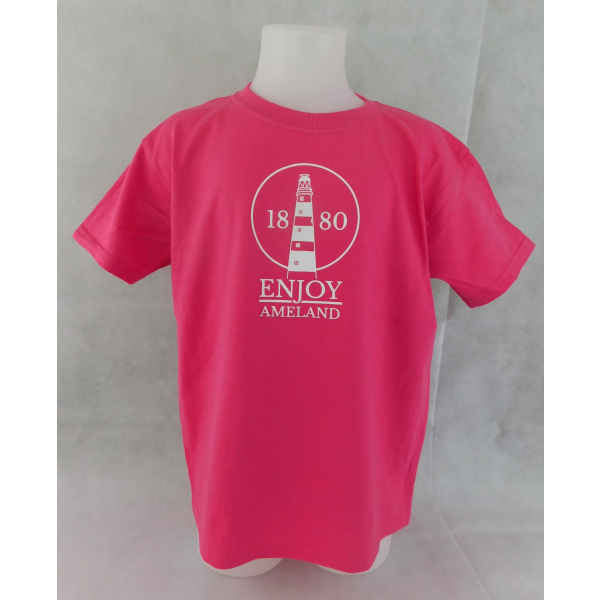 Kinder T-shirt Enjoy Ameland "Heliconia"