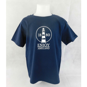 Kinder T-shirt Enjoy Ameland “Navy”