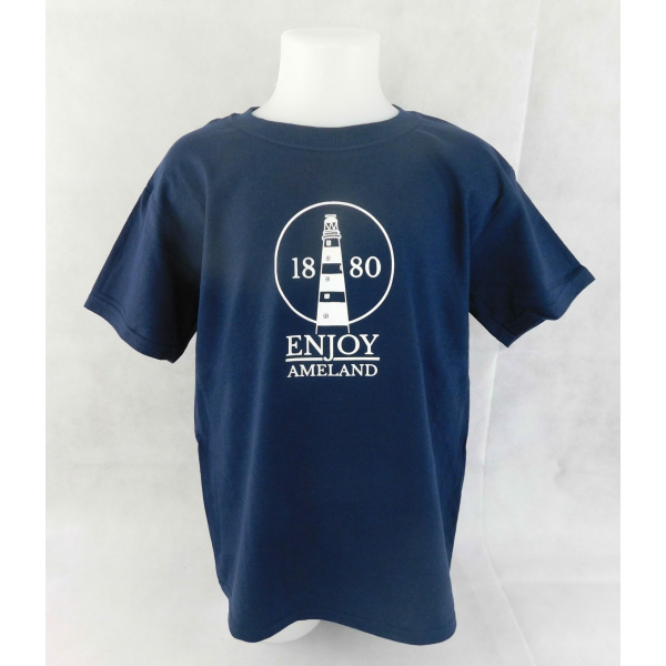 Kinder T-shirt Enjoy Ameland "Navy"