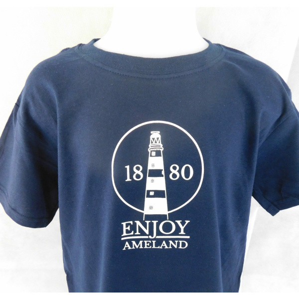 Kinder T-shirt Enjoy Ameland "Navy" - Afbeelding 2