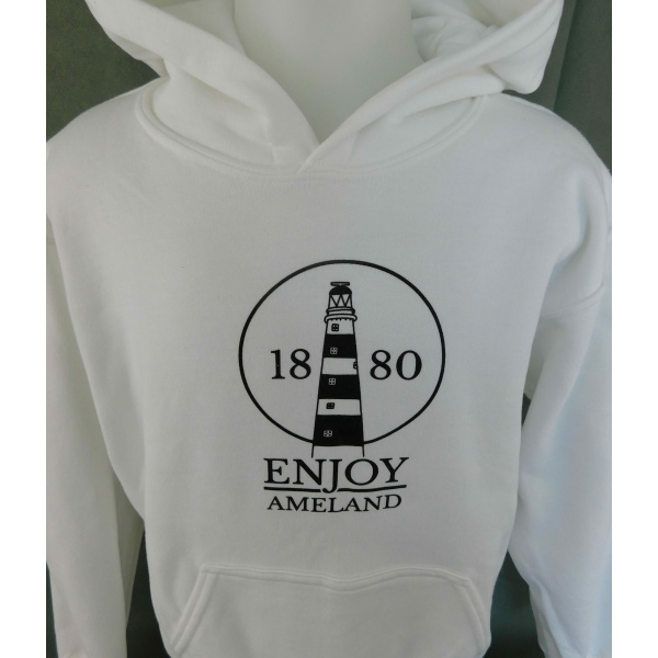 Kinder hoodie Enjoy Ameland - White - Afbeelding 2
