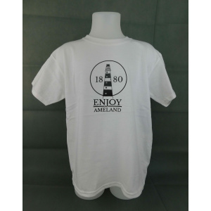 Kinder T-shirt Enjoy Ameland “White”
