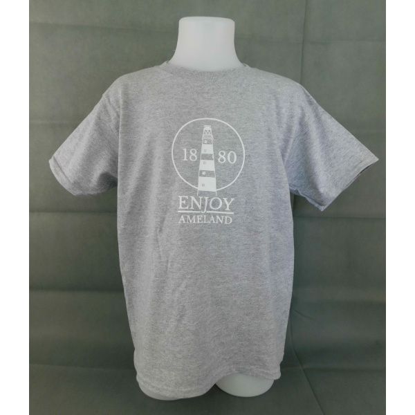 Kinder T-shirt Enjoy Ameland "Sport grey"