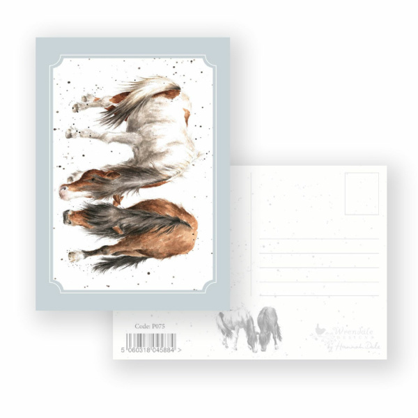 Wrendale Postcard "Stable Mates"