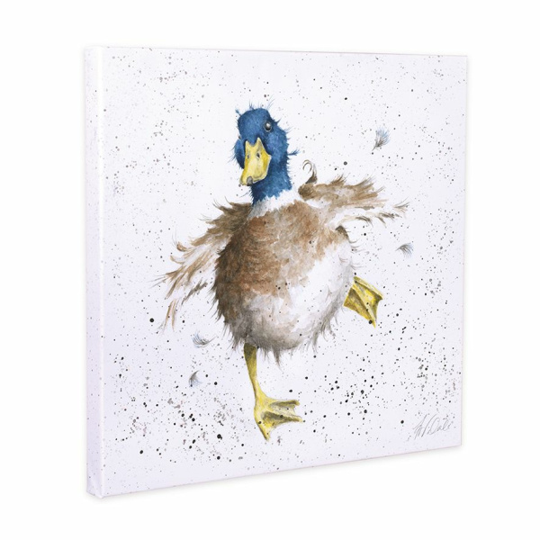 Wrendale canvas 20x20cm "A Waddle And A Quack"