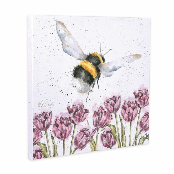 Wrendale canvas 20x20cm "Flight of the Bumblebee"