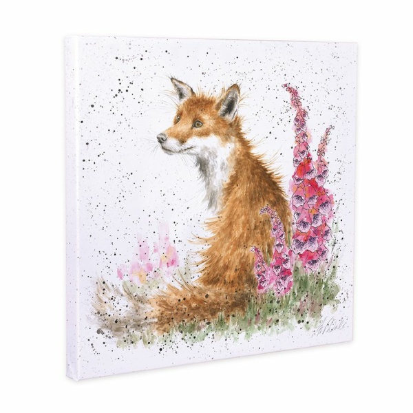 Wrendale canvas 20x20cm "Foxgloves"