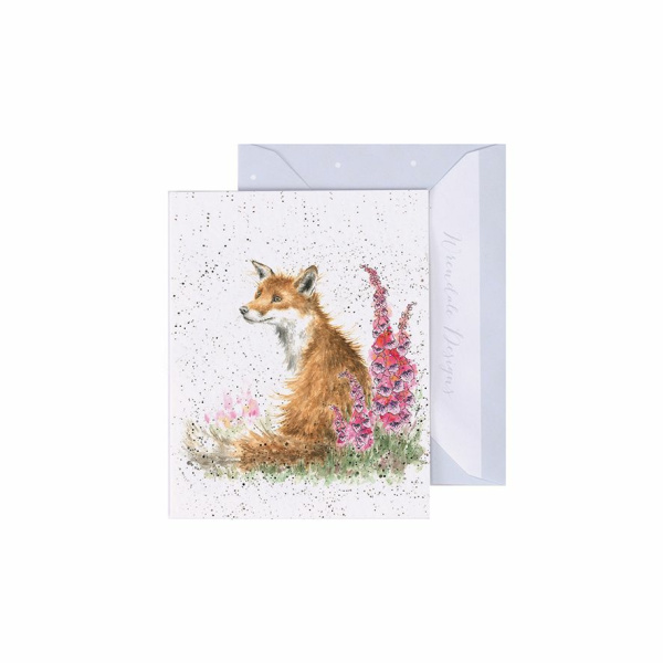 Wrendale Mini Card "Foxgloves"
