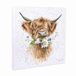 Wrendale Canvas 20x20cm ” Daisy Cow”