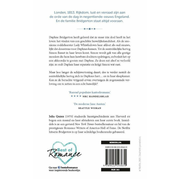 Bridgerton 1 | De ongetrouwde hertog - Julia Quinn - Afbeelding 2