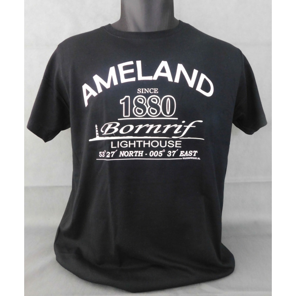 Heren T-shirt Waddenwear "Black"