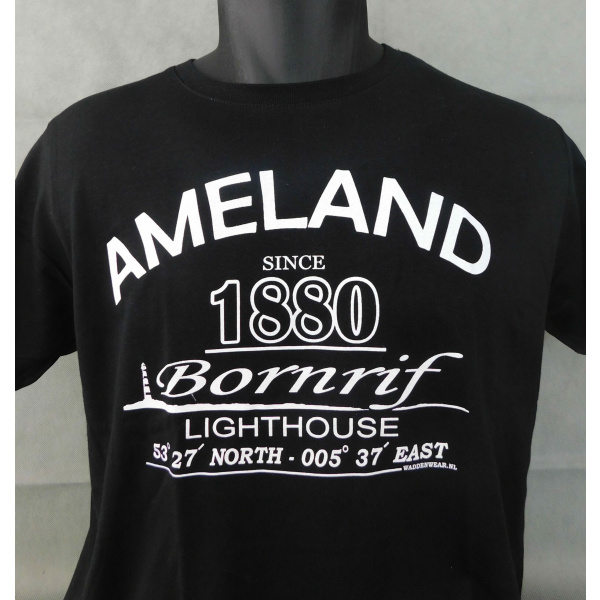 Heren T-shirt Waddenwear "Black" - Afbeelding 2
