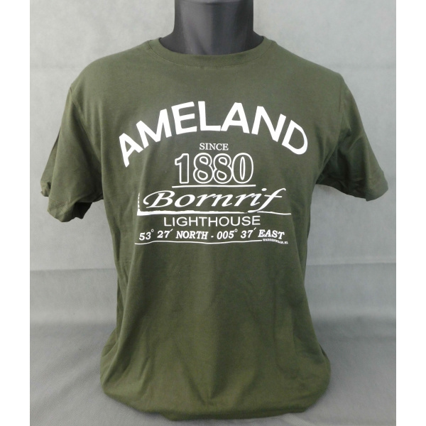 Heren T-shirt Waddenwear "Urban Khaki"