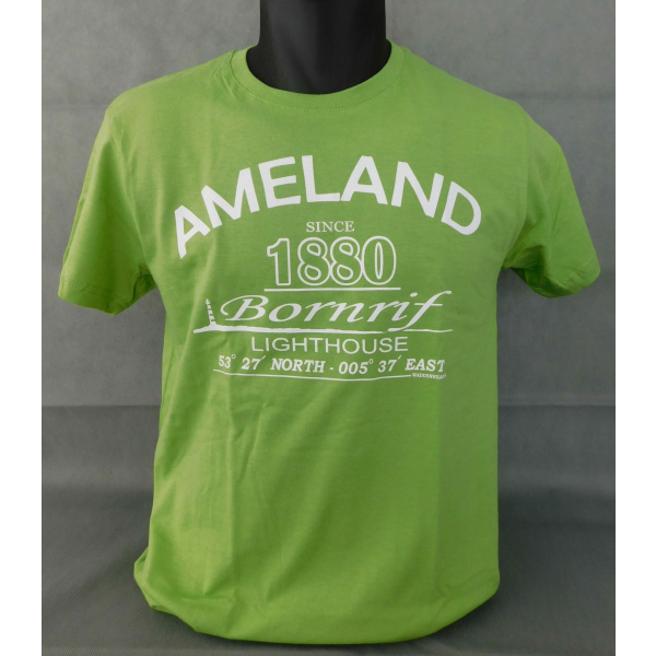 Heren T-shirt Waddenwear "Pistachio"