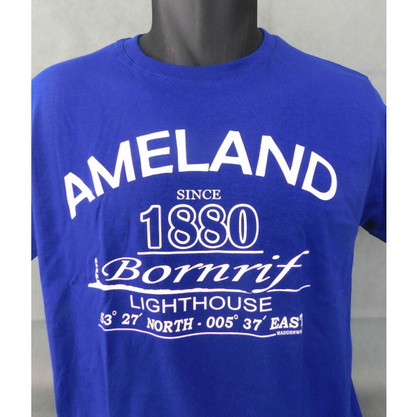 Heren T-shirt Waddenwear "Electric Blue" - Afbeelding 2