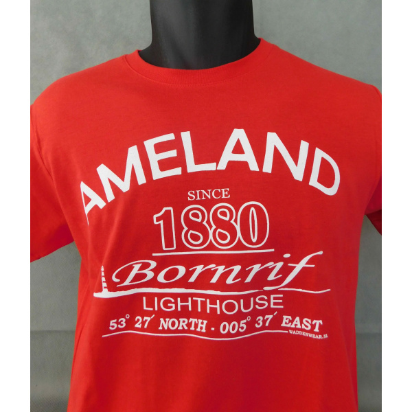 Heren T-shirt Waddenwear "Red" - Afbeelding 2