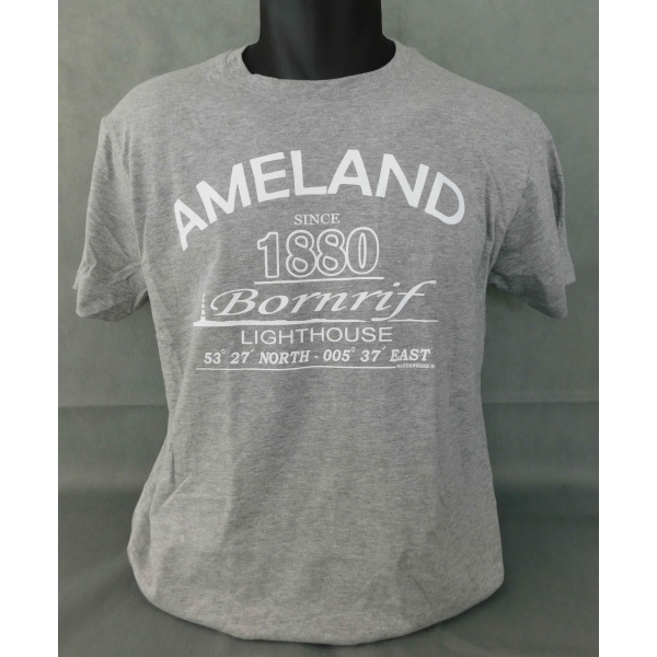 Heren T-shirt Waddenwear "Sport Grey"