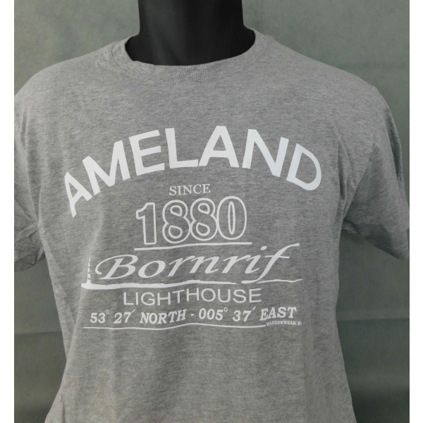 Heren T-shirt Waddenwear "Sport Grey" - Afbeelding 2
