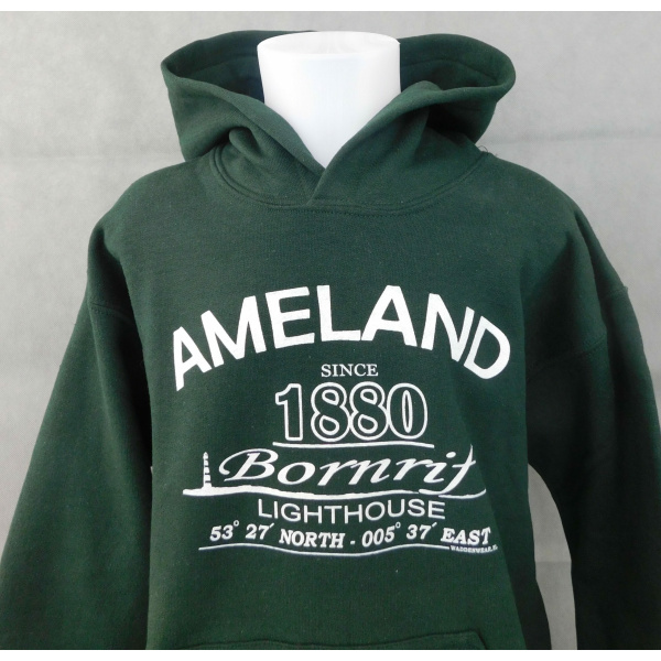Kinder hoodie Waddenwear - Forest Green - Afbeelding 2