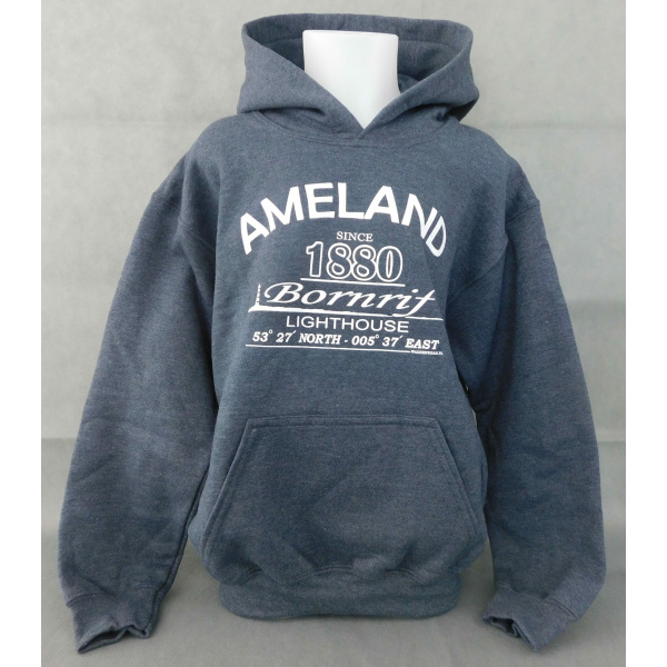 Kinder hoodie Waddenwear - Dark Heather