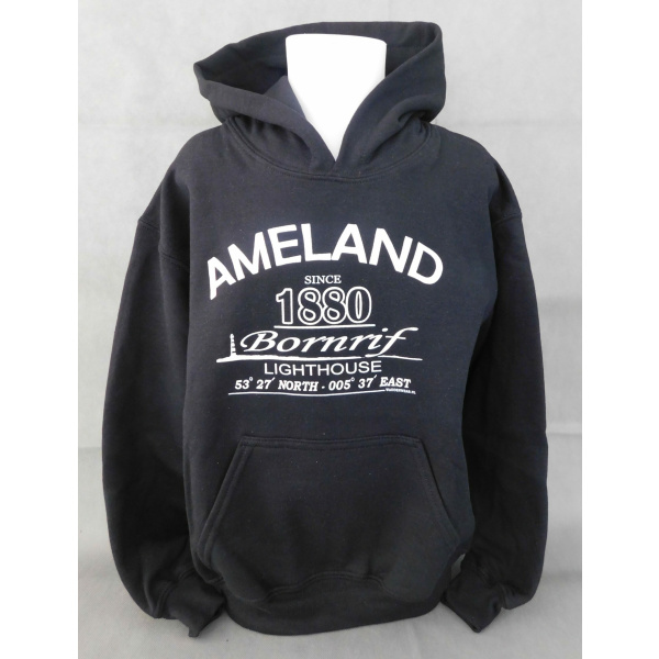 Kinder hoodie Waddenwear - Black