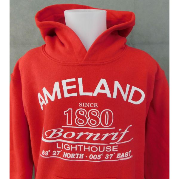 Kinder hoodie Waddenwear - Red - Afbeelding 2