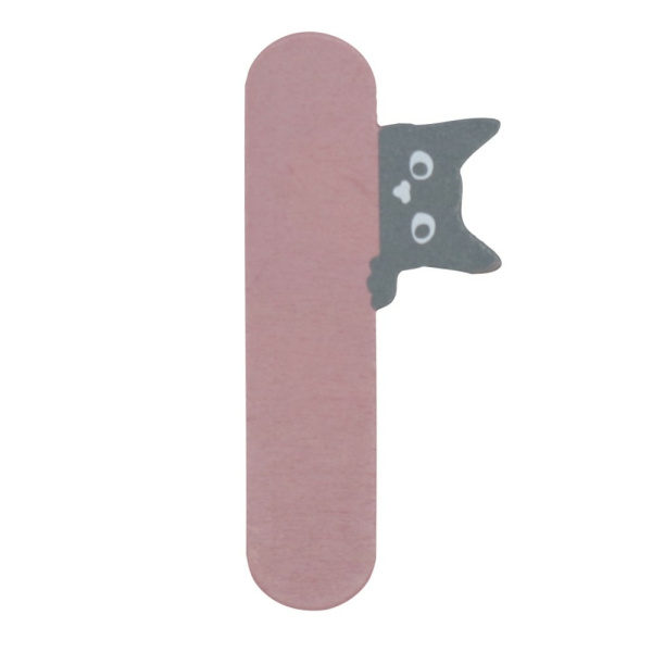 Houten Kattenletter "I" Roze