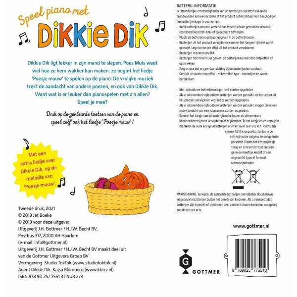Speel piano met Dikkie Dik - Jet Boeke - Afbeelding 2