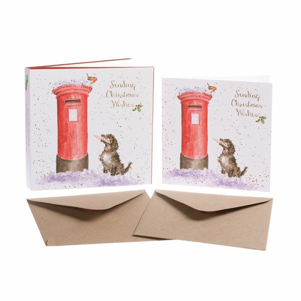 Wrendale Kerstkaartenmapje "Christmas Wishes"
