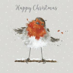 Wrendale Luxe Kerstkaartenbox “Christmas Robin”