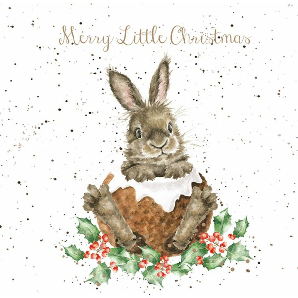 Wrendale Kerstkaartenmapje "Merry Little Christmas"